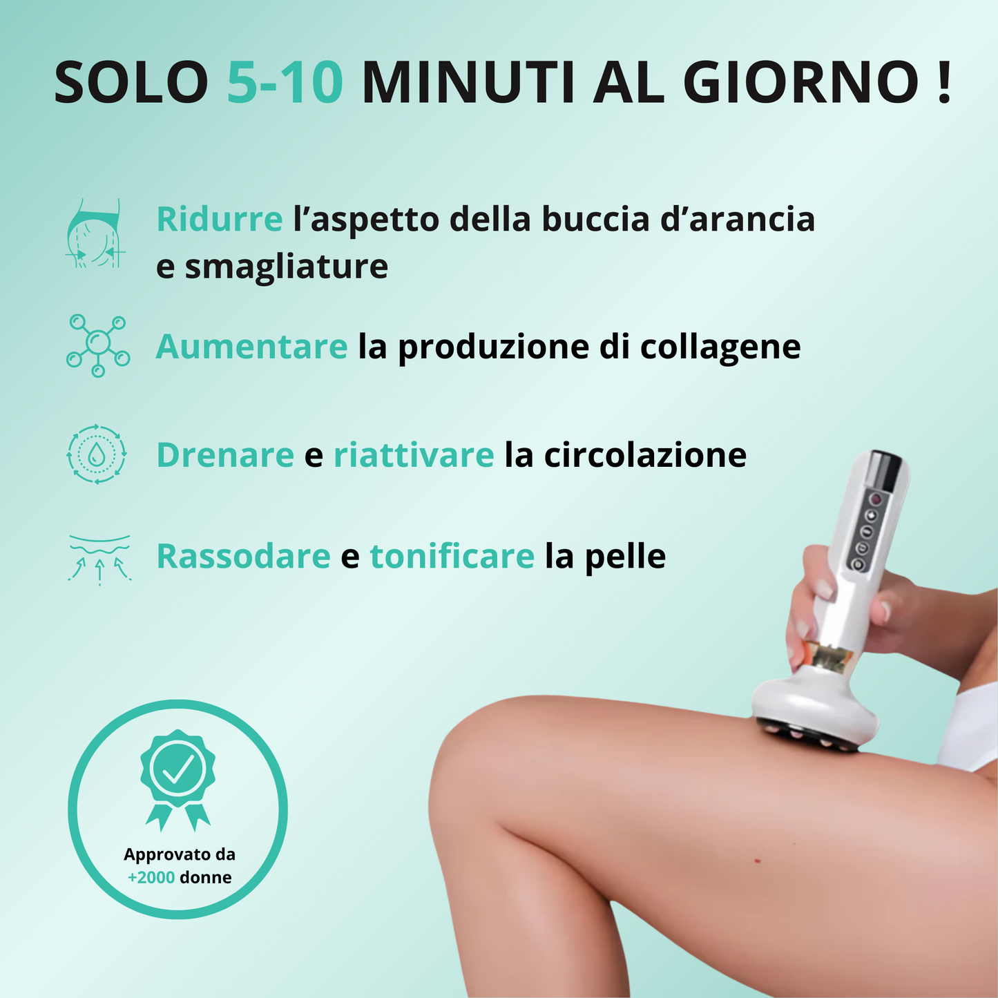 Smart Anti-Cellulite Vacuum + Free Firming Oil 