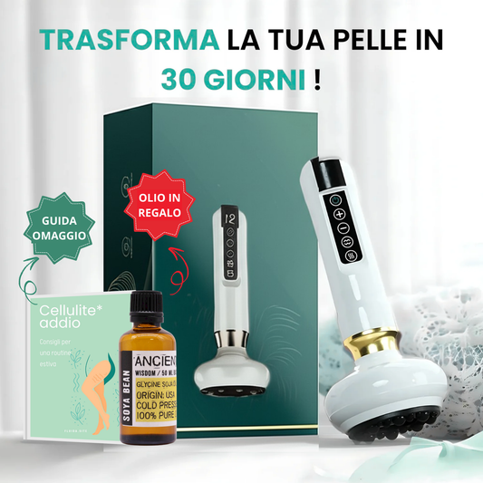 Vacuum intelligente anticellulite + Olio Corpo in omaggio + guida "Cellulite addio - consigli per una routine estiva"